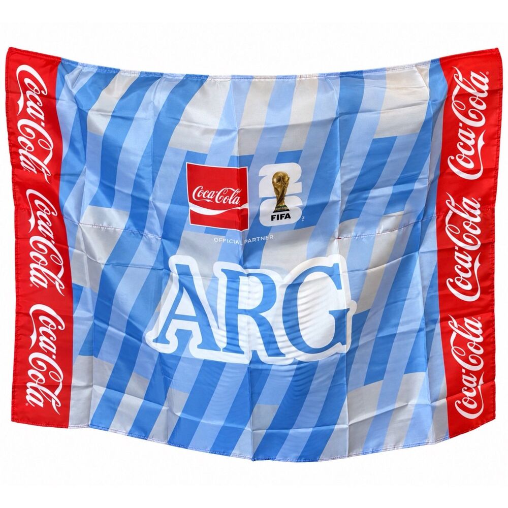FIFA World Cup 2026 Coca-Cola Argentina Cape Flag New Sealed